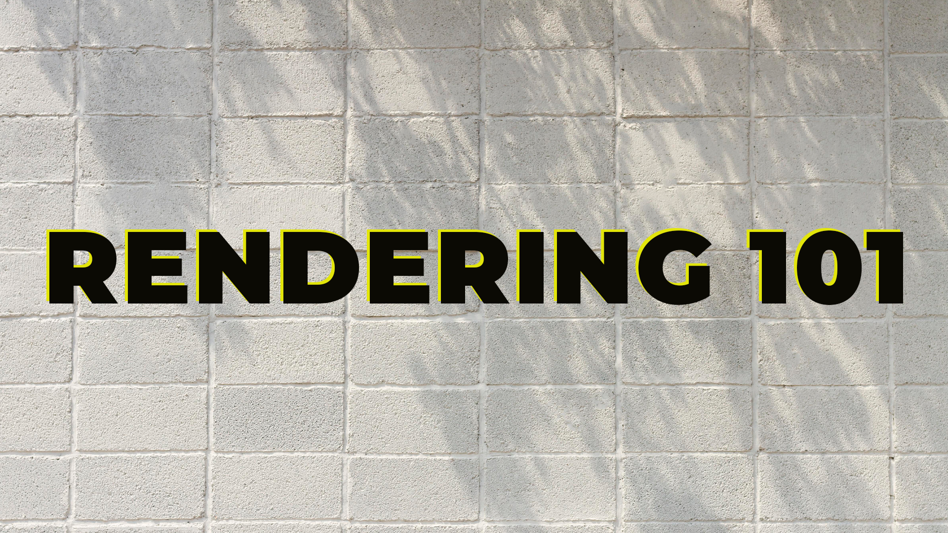 rendering house, rendering a wall